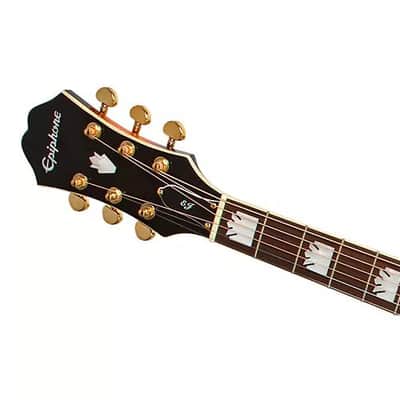 Epiphone J-200EC Studio Left-handed Acoustic-Electric Guitar - Vintage Sunburst image 4