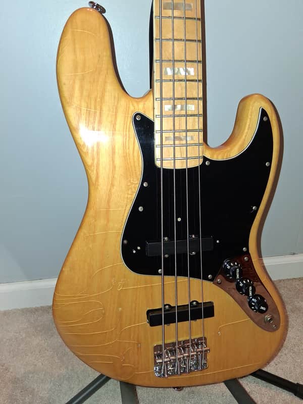 1978 Fender Jazz Bass 3-Bolt with Maple Fingerboard Bullet Truss Rod Natural Relic & Checking 9.2 lbs image 1