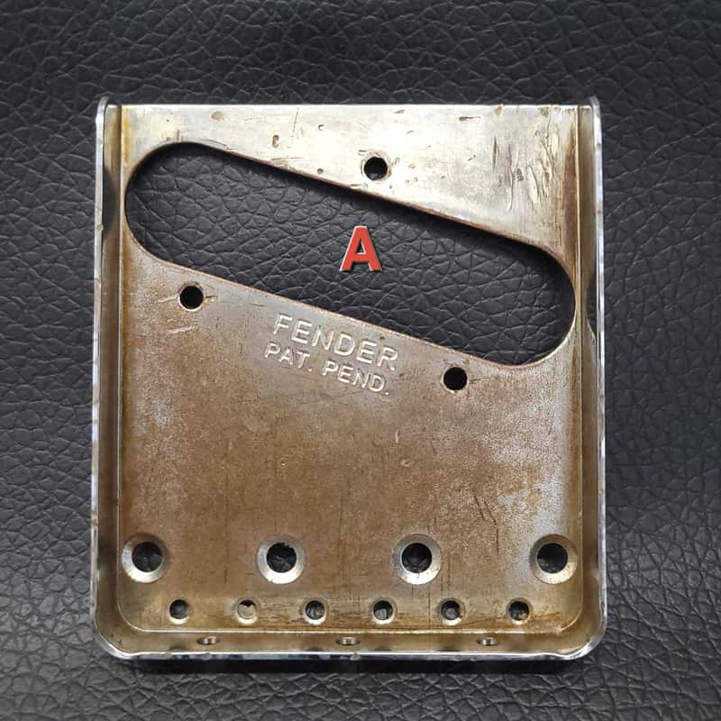 Fender Telecaster Tele American Bridge Plate Vintage 005-4162-049 *AGED² RELIC (A) image 1