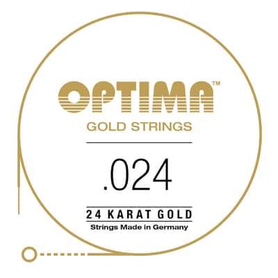 Optima 24K Gold Wound Single Guitar String .024 image 3