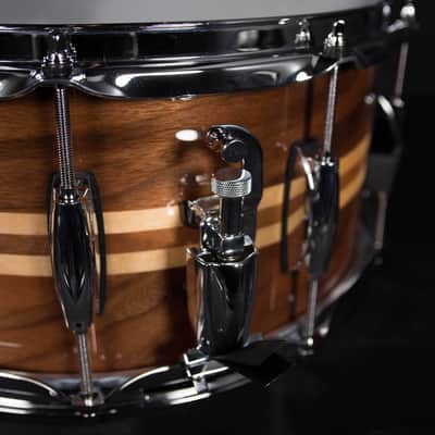 Gretsch 14" x 6.5" Full Range Snare Drum, Walnut with Dual Maple Inlay image 3