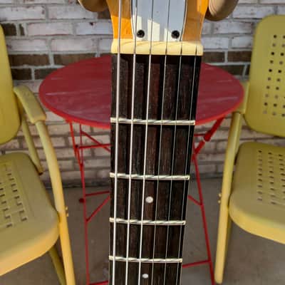 2020 Harmony USA Silhouette Limited Edition Flame Maple Top - Transparent Brown + New GATOR Transit GT bag image 5