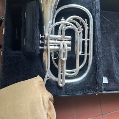 Kanstul Custom Class Model 285 Marching B♭ French Horn - Silver Plated image 12