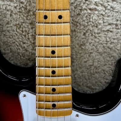 Fender Jimi Hendrix Stratocaster Guitar, Maple Fingerboard, 3-Color Sunburst image 7