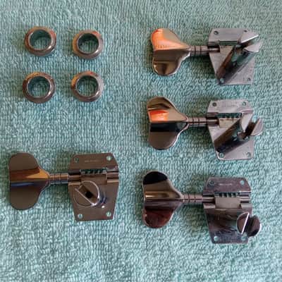 Set of Vintage 1980's Gibson Victory Bass Tuners w/ Ferrules! image 4