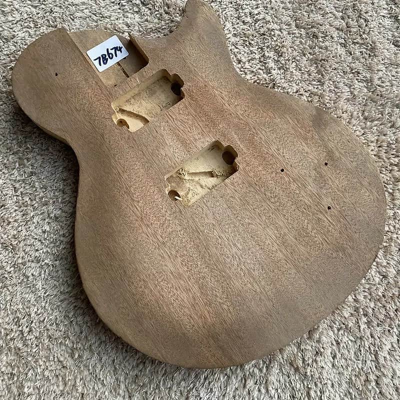Unfinished Basswood Guitar Single Cut Body DIY Project image 1