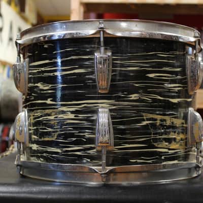 1969 Ludwig Hollywood in Black Oyster Pearl 14x22 8x12 9x13 16x16 image 22