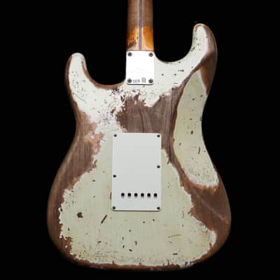 FENDER USA Custom Shop 56 Reissue Stratocaster LTD Super Heavy Relic " Ivory White + Maple" (2023) image 18