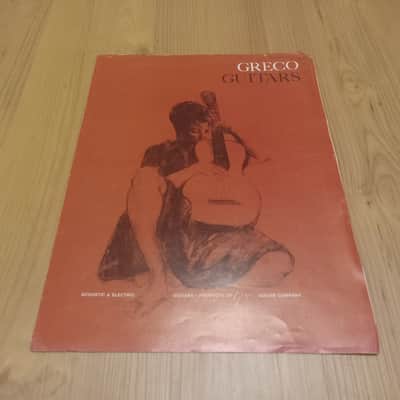 Vintage 1970 Greco Acoustic and Electric Guitars Catalog! Rare, Original Case Candy, Paperwork! image 1