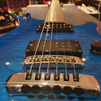 Crazy RARE Washburn USA Custom Shop AAA Quilt 10 Top Artist Guitar! 7 pickups & inputs! PRS style! image 4