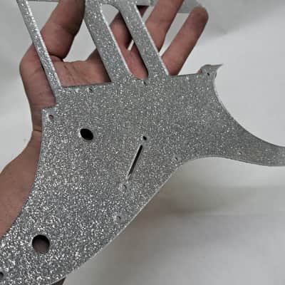 Platinum Silver Glitter Pickguard fits Ibanez (tm) RG350 MDX HSH image 17