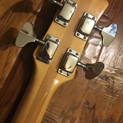 Vintage early 70's Univox Hi-Flier Bass Sunburst with Fitted Hard Case image 18