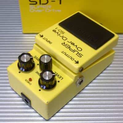 The Second Month Mar 1981 0400 Silver Screw Boss SD-1 Super OverDrive w/ Original Box / MIJ Made in Japan image 2