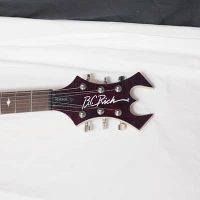 BC RICH Revenge Warlock GUITAR Trans Purple - Widow Headstock - Humbuckers - NEW image 4