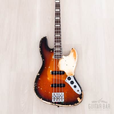 1968 Fender Jazz Bass Sunburst Faux Burst Vintage Bass w/ Case image 2