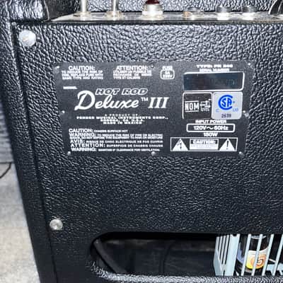 Fender Hot Rod Deluxe III 3-Channel 40-Watt 1x12" Guitar Combo 2010 - 2017 - Black image 4