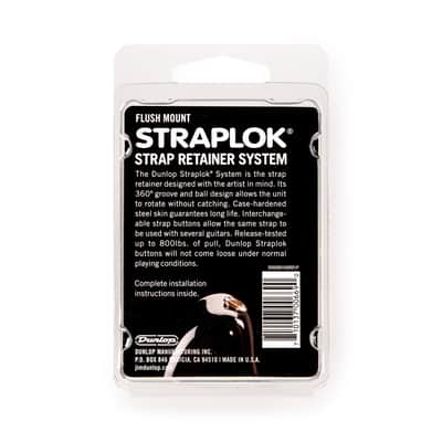 Dunlop SLS1401N Straplok Flush Mount Strap Retainer System, Nickel image 2