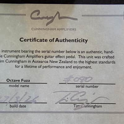 Cunningham Amplifiers Octave Fuzz image 8