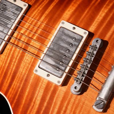 2002 Gibson Custom Shop Les Paul Class 5 - Rare Tangerine Burst 5A Top w/ Receipt & COA image 8