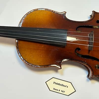 4/4 Adult Vintage Violin Unlabeled believed to be German 1910 - Varnished Maple & Spruce image 5