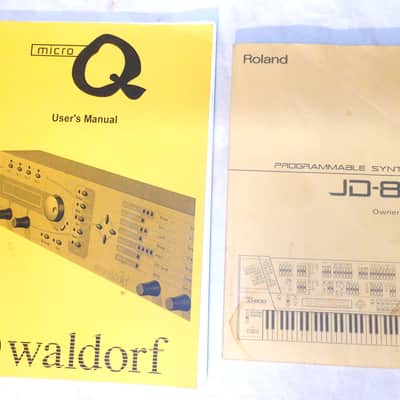 10 Vintage 1980's Synthesizer Owners Manuals * Roland Yamaha KORG EMU MOOG WALDORF image 4