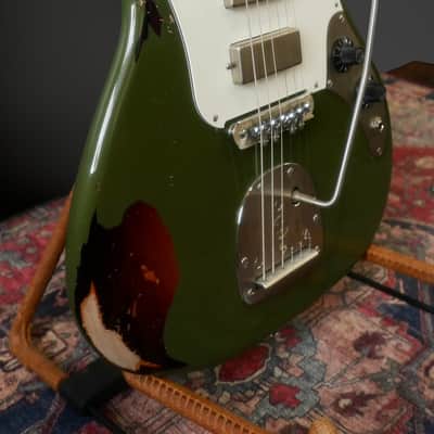 Frank Brothers Sonar - Olive Drab over Tobacco Sunburst. NEW (Authorized Dealer) image 5