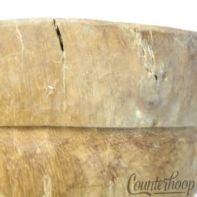 Djembe Drum Solid Mahogany 25x12" Vintage image 5