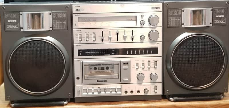 Chaîne Hi-fi Fisher PH-490 Boombox Vintage – 1976 – Occasion