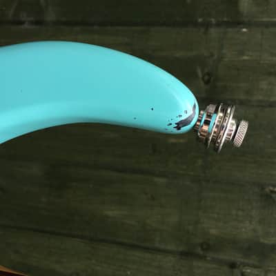 Recaster Bombora Bass relic Daphne Blue surf bass image 12