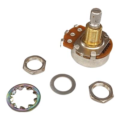 WD Guitar Potentiometer 500K Linear Taper 24 Tooth Split Shaft 3/8 in. image 1