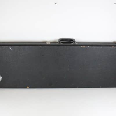 1975-1976 Black Fender Jazz Bass Precision Telecaster BASS Hardshell CASE Red Interior 1970's 1977 1978 1979 image 2