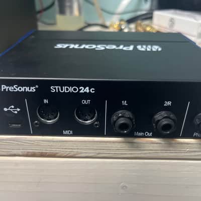PreSonus Studio 24C 2x2 USB-C Audio / MIDI Interface 2019 - Present - Black image 2