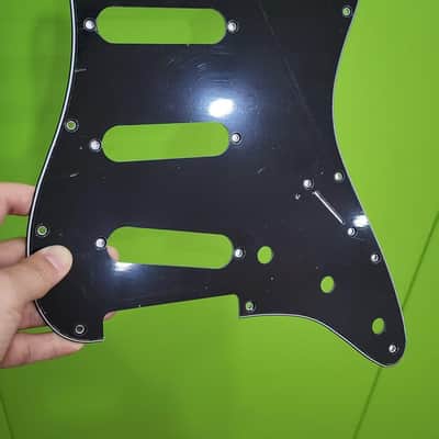 Standard Stratocaster SSS Electric Guitar Pickguard Start Pickguard Scratch Plate for Fender USA/Mexican Modern Style 11-Hole (Black 3-ply) image 4