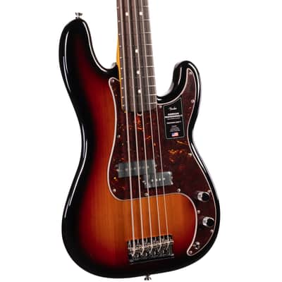 Fender American Professional II Precision Bass V 5-String 3-Color Sunburst (186) image 1