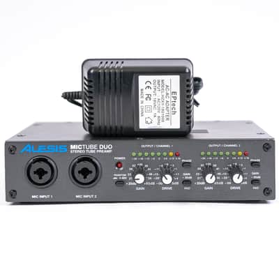 Alesis MicTube Duo - Tube-Based Microphone Preamplifier with | Reverb