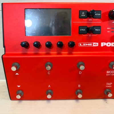 Line 6 POD Go Limited Edition Red Multi-Effects Processor w/ Power Supply 2022–2020s image 4