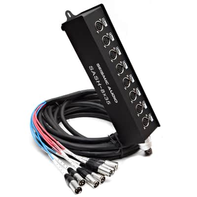 Seismic Audio SASH-8x35 8-Channel XLR Send Sub Snake - 35'