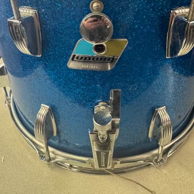 Ludwig 10”x14” Snare Drum 1970s - Blue Sparkle image 1