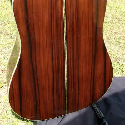 1980 Yairi YW-600 Dreadnought Guitar New Jacaranda Natural+vintage Hard Case image 6