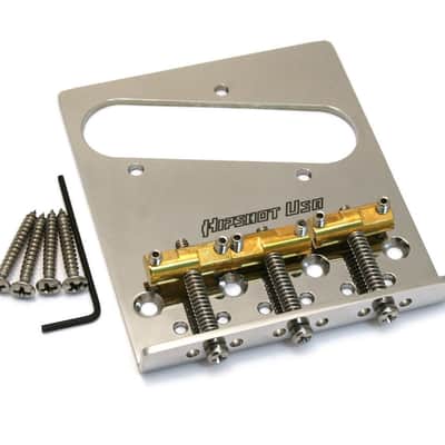 Hipshot Telecaster 3-Saddle Retrofit Bridge - 4-Hole Mount