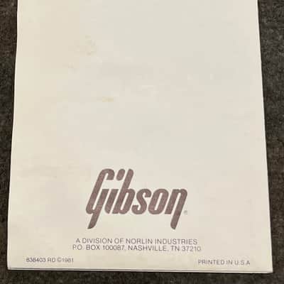 Gibson Thinline Series Brochure 1980’s imagen 5