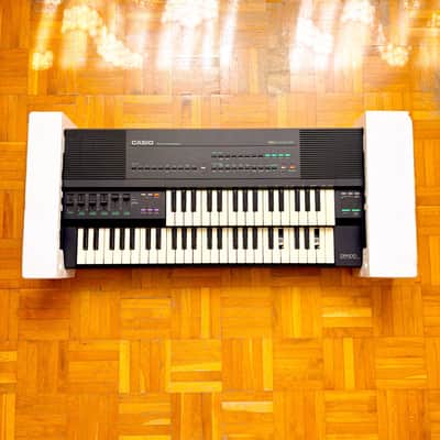 Casio DM-100 (Japan, 1987) Super Rare & Vintage Double-Decker Sampling Keyboard LoFi 8-bit Sampler! With original box and packaging! Read the full ad! image 3