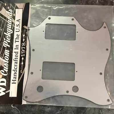 Gibson SG Standard Full Face Pickguard Brushed Silver/Black Finish SG Platinum image 2