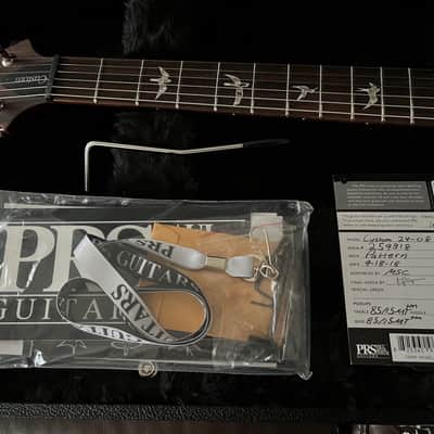 PRS Custom 24-08 ( 2018 ) - Charcoal Cherry Burst image 9