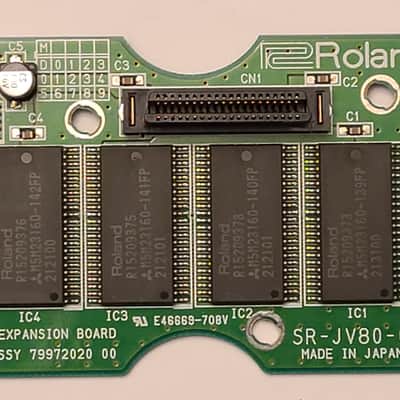 Roland SR-JV80-01 Pop Expansion Board 1990s - Green NEWLY RECAPPED image 2