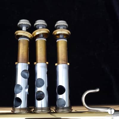 First Yamaha YTR-1 Lacquered Brass made in Japan,designed by Schilke gamonbrass image 23