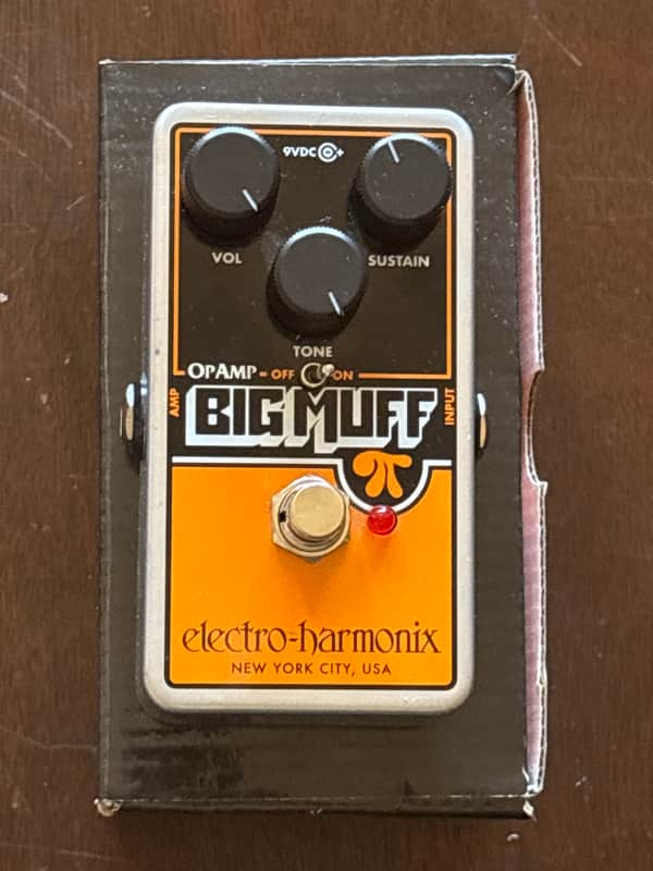 Electro-Harmonix Op Amp Big Muff Pi Reissue 2017 - Present - Black/Orange image 1