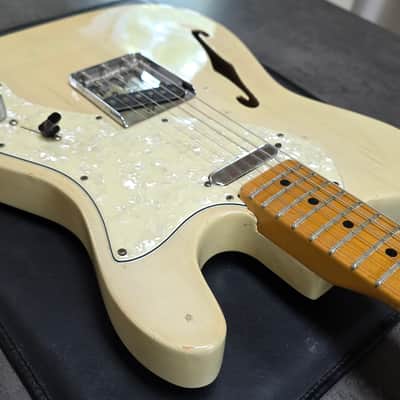1969 Fender Telecaster Thinline Natural Ash Blonde 60s ARTIST OWNED STAGE PLAYED Road Worn Heavy Relic Aged American Vintage 1960's USA Tele Guitar image 19