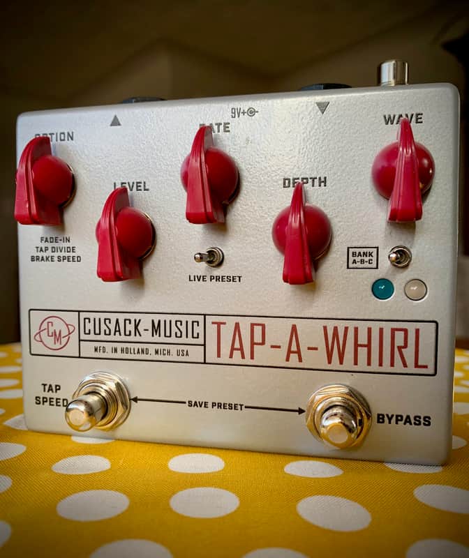 Cusack Music Tap-A-Whirl V3 - Silver / Red Knobs image 1