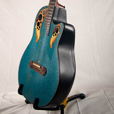 Ovation Adamas Longneck (built for Preston Reed) Around 1997 - Blue Green image 2
